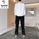 啄木鸟（TUCANO）男装休闲运动服套装2025新款春秋季圆领长袖卫衣男装秋冬帅气一套 9230黑色 S