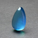 
Youshu Natural Blue Crystal Aquamarine Water Drop Egg Pendant 925 Sterling Silver Clampsbon Necklace Pendant Eight Characters Five Elements Water Number #682