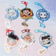 Keychain: Demon Child Gift Peripheral Bell Nezha acrylique Cartoon Star School Sac SEA Pendent 1 Set 6 [6 Modèles moyen]