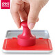 Deli 9891 Tintenstempelplattform Rot Größe Metal Stamp Financial Quick Work Office