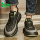 Chaussures pour hommes semi les semi-chaures de la saison d'été 2025 Nouvelle tendance polyvalente Forrest Gump Mesh Chaussures de sport populaires Chaussures blanches populaires hommes noirs et verts 1699 42