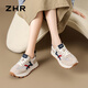 
ZHR casual shoes for women in autumn retro sports thick sole shoes for women to increase height and make them look slimming shoes for women G686E Milan 38