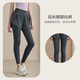Victoria Traveller Yoga Hosen Frauen Fitnesshosen laufen schnelle Trockensporthosen hoher Taille gefälschte zweiteilige Anti-Awkward-enge Hose grau l