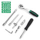 XMSJ Auto Repair Tool Set Sleeve Wrench Ratchet Repair Combination Home Repair Tool Box Multifunctional Xiaofei 12809 New 46-piece 72-tooth Sleeve Wrench