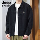Jeep Spirit Jeep Jacke Herren Frühling und Herbst 2025 Neues Hemd Revers Herbst Herren Work Jacke Frühherbst-Kleid Top Jeep [Aktualisierte Version] K12806 Black M [Vorgeschlagen 90-120jin [Jin Equals 0,5 kg]]