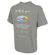 耐克（NIKE）短袖男装25年春夏新款跑步运动服针织透气时尚宽松圆领上衣T恤衫 HF6172-053灰色纯棉 2XL