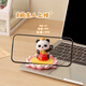 Qile birthday gift for women cute panda mobile phone holder desktop ornaments Teacher's Day souvenir for boyfriend work station decoration Panda mobile phone holder (relax)