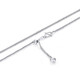 Mengjinyuan Platinum Necklace PT950 Sweetheart's Love Platinum Clavicle Chain Sweater Chain as a Gift for Girlfriend Chain Length 48cm Weight Approximately 7.25g