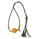 Potala Palace's original beeswax dragon ball pendant, about 12g, men's and women's amber hand-woven rope necklace as a birthday gift for husband
