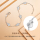 CRD Ke Laidi spot sparkling pt950 platinum gourd bracelet double-sided wearable auspicious gift for girlfriend 5.00g