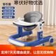 Angi Baby Babypure Shine2024 Baby Walker Multifunktion Anti-Rolling Baby Children Walker lernt Standard-Mica Grey + Essschild