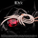 IDee CREATIVE IDER FOR YOU France IDee fashion brooch women's corsage temperament niche design pin light luxury autumn and winter accessories birthday gift custom brooch sweater chain 3.8*6.5CM75+5CM