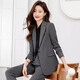 Punizi suit suit for women spring and autumn new Korean style professional wear fashionable temperament college student suit formal work wear overalls SY6528# gray suit + white shirt + pants 4XL