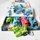 Ouoety Kinder Trägheit Auto Spielzeugkollision Deformation Dinosaurierauto Kampf Chariot Baby Dinosaurier Auto kleines Spielzeug RS6623 Dinosaurier transformieren Auto Eins