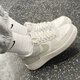 耐克（NIKE）Air Force 1 Mini Swoosh AF1女子全白金空军一号休闲运动板鞋 IB3881-001白绿 36 (225mm)