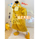 Liu Chaobu children's nightgown winter hooded home clothing club afraid of sand sculptures and flannel autumn killer whale cos clothing funny sleep F45-JS fleece#4839 white and blue shark (thickened and upgraded 80 male L