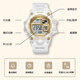 Dickies Electronic Watch Student Watch Chronograph Transparent Sport Luminous wasserdicht Chronograph für Kinder Cl-680 Rot