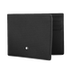 Montblanc [Chinese Valentine's Gift] (MONT BLANC) Men's Wallet Cowhide Short Folding Wallet for Boyfriend Black