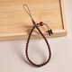 
Beiyipin Zen Chinese style mobile phone chain lanyard wrist style natural green sandalwood beaded mobile phone chain hanger exquisite high-end male zodiac year pendant