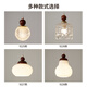 Sellen Hill Light Luxury Asle Corridor Corridor Corridor Modern Impeste simple Entrée Entrée Balcon Lampe Crystal French Crystal Chandeliers 2025 9227 ALIST ET LOINS-TROIS COULEURS Pour changer la lumière