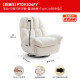 Silla de masaje de muebles para el hogar de Gujia (kuka), sofá de masaje de malvavisco, sofá de una sola sala de estar, masaje giratorio de una sola silla ptdk826 fy crema blanca