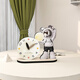 Fat Donglai's same art clock ornaments, fashionable light luxury clock and desk clock, modern simple desk clock, living room table type, astronaut desk clock size 23*21CM clock face
