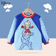 G.DUCKKIDS Baby Boys Diet Clothes Waterproof and Anti-Dirty Children's Aprons Autumn and Winter Kindergarten Long Sleeve Bibs Baby Back Wearing Clothes Color Blocking Convex and Convex Gray 100 Size [Suggested for 1-2 years]