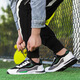 Forrest Gump Schuhe Herrenschuhe atmungsabstaubare Schuhe Sportschuhe lässige Schuhe ein Fuß Pedal Trendy Schuhe nicht rutschfeste Kleidung-resistente Laufschuhe Dad Schuhe Mesh schwarz und grün 39