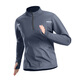 Alan Burton running semi-zipper training suit men's long-sleeved quick-drying clothes sports t-shirt sports track and field morning jogging body jacket gray [quick drying loose sports] L (120-140Jin [Jin equals 0.5 kg])
