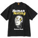 WVGAPJUP Human gemacht reines Baumwoll-Kurzärmel-Paar Cartoon Print Ouyang Nana gleiches rundes Nacken-T-Shirt 3882-Black-Waldbär Das Ereignis ist kurz vor dem Ende der Qualität ist besser als Gleichaltrige