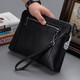 Jinlilai Offizielle Website Fang Ship Shop Flag offizielle Website Handtasche Herren Clutch Bag Herren -Leder Passwort Lock Handtasche Herren Doppel -Clip -Tasche Geschäft Black Schwarz