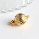 Juke 18k-14k gold accessories pearl buckle head k gold lantern buckle DIY handmade beaded gold necklace buckle bracelet connection buckle 18K yellow 8mm 0.41g or so