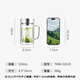 Fuguangjian brand double-layer glass cup supports group purchase customized tea cup office cup with handle large capacity men's and women's water cup