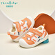 Tombeck baby toddler shoes autumn baby non-slip breathable mesh toddler shoes boys and girls functional shoes off-white multicolored 18