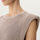 
JNBY/Jiangnan Buyi Spring and Summer Knitted Vest Round Neck Pullover Simple Comfortable Sleeveless Casual Delicate 5O4312070 674/Medium Gray Powder L