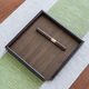 Jin Lanyu's new retro tea set accessories household tea box and tea knife three-piece set three-in-one universal tea tray tea box walnut large box + tea knife