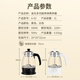 KAMJOVE health pot tea boiler spray tea boiler white teapot black teapot office household steam teapot 1L black 1L