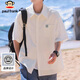Big Mund Monkey (Paul Frank) kurzärärmiges Hemd Herren Sommermodemarke Loose Shirt Herrenmantel hübsches Top-Männerkleidung weiß XL