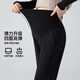 晞帆（XIFAN）孕妇裤夏季孕妇装冰丝休闲裤烟管西装裤九分裤小个子外穿直筒裤 6198交叉腰黑色 XXL（140-160斤）