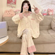 Leichte Yilinju-Pyjamas für Frauen im Frühjahr und Herbst Baumwolle langärmelige Strickjacke japanische süße Linie Kaninchen einfache Style Anzug Sommer Hauskleidung 6169 Smile Rabbit M.
