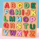 Yusenyi Kinder digitales Puzzle-Unterrichtsspielzeugbrett Pinyin Blöcke Frühschulgebäude Bausteine ​​handkennzeichnende Pinyin-Buchstaben über 3 Jahre alt 16 Gitterform 5mm (Musikfarbe C)