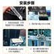 优越者Pci-E转4口USB3.0扩展卡适用台式机电脑主机内置四口USB转接卡HUB集线卡T1049A