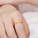 Lukfook Jewelry Gold Ring Loach Back Ancient Method Pure Gold Couple Gift Price F63G0024DS No. 15 - About 3.78g