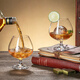 Genus Brandy Glass Crystal Glass Thickened Wine Glass Set Cognac Cup Tall Cup 2-pack Whiskey Glass
