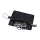 Jiemo 2024 Neues Internet -Promi Mini Coin Wallet Card Bag Canvas Kleine Brieftasche Reißverschluss Außenbeutel Autoschlüssel Schwarze Einzelbeutel