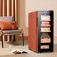 Bacchus leather cigar cabinet fifth generation constant temperature and humidity control humidifier box mini small household solid wood cedar wood embedded alcohol high-end texture 100-200 pieces (1 bare + 2 boxes