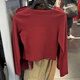 耐克（NIKE）长袖T恤女装2025春季新款运动服针织修身圆领打底衫HV8459-677 HV8459-677本命年红 M