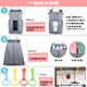 Barla pig crib storage bag game fence hanging bag bed guardrail diaper bag bedside bedside diapers storage bottle holder gray (single layer model)
