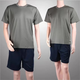 Jihua 3565 summer physical fitness clothing military fans physical fitness short-sleeved quick-drying round neck training short-sleeved physical fitness clothing short-sleeved suit physical fitness clothing single pants 175/88