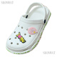 Zapatos Skonwat Hole para niñas zapatillas de playa de cabeza grande para niños zapatos de jardín sin deslizamiento para zapatos para niños para zapatos a la deriva para el tamaño blanco 33